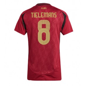 Belgie Youri Tielemans #8 Dámské Domácí Dres ME 2024 Krátký Rukáv